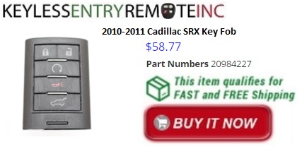 OEM CADILLAC SRX keyless entry remote SMART KEY transmitter fob DRIVER 2 